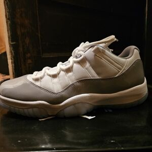 Jordan Retro 11 Kool grey low sneakers. Mens size 10.5 brand new in box